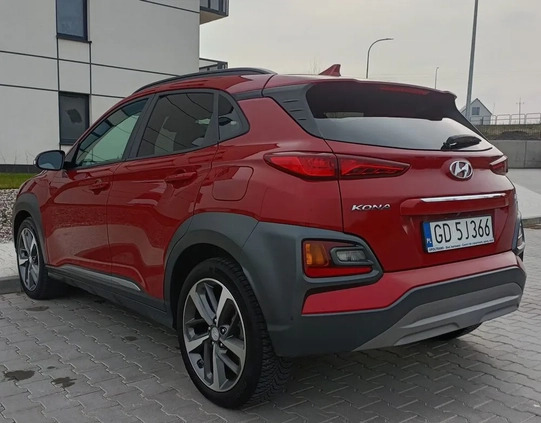 Hyundai Kona cena 81800 przebieg: 114700, rok produkcji 2020 z Gdańsk małe 137